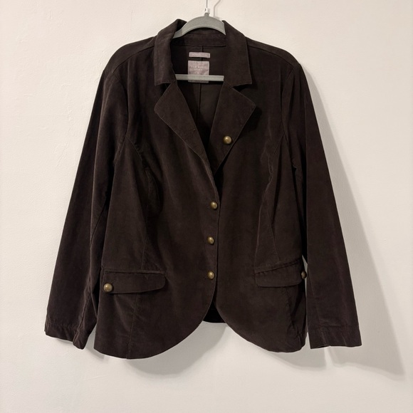 Old Navy Jackets & Blazers - Old Navy Brown Corduroy Blazer Plus Size 2X Fall Academia